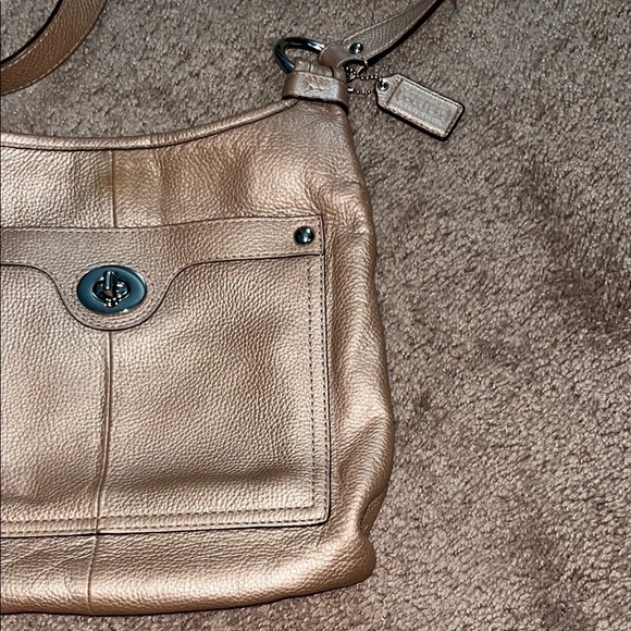 Coach Tan Leather Crossbody Bag - Picture 9 of 11